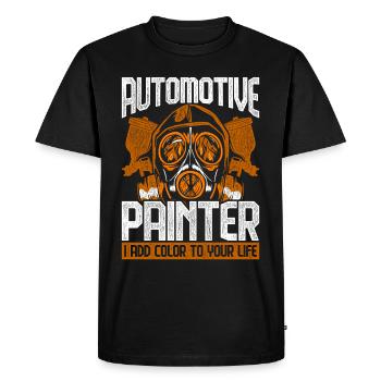 Vehicle Painter Car Painter - Men's Premium Organic T-Shirt - black - Front - Nico (187cm)