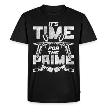 Vehicle Painter It's Time For The Prime - Men's Premium Organic T-Shirt - black - Front - Nico (187cm)