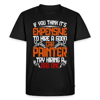 Vehicle Painter Car Painter - Men's Premium Organic T-Shirt - black - Front - Nico (187cm)