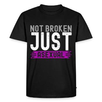 Asexual Ace - Men's Premium Organic T-Shirt - black - Front - Nico (187cm)