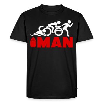 Triathlon Joke Triathlètes Triathlète - T-shirt Premium bio Homme - noir - Devant - Nico (187cm)