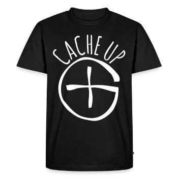 Geocacher Treasure Hunt Chache Geocache - Men's Premium Organic T-Shirt - black - Front - Nico (187cm)