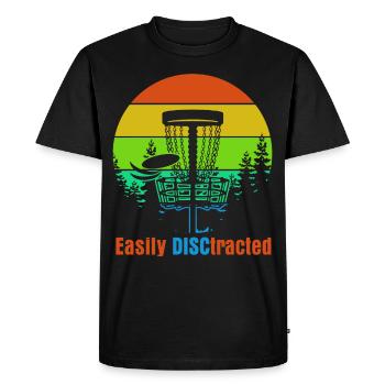 Disc Golf Frisbee Frisbee Sport Disc golf - T-shirt Premium bio Homme - noir - Devant - Nico (187cm)