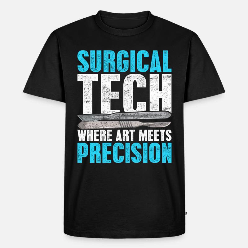Chirurgisch Technischer Assistent - Männer Premium Bio T-Shirt - Schwarz