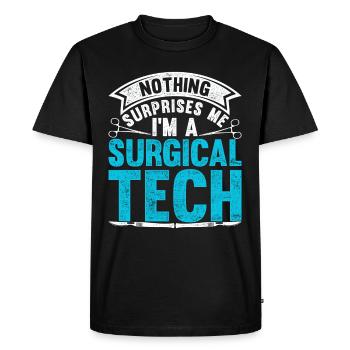 Assistant chirurgical - T-shirt Premium bio Homme - noir - Devant - Nico (187cm)