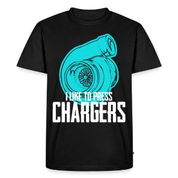 Turbocompresseur Werktsatt Auto Tuner Tuning - T-shirt Premium bio Homme - noir - Devant - Nico (187cm)