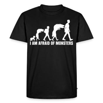 Phase provocante des parents de la puberté - T-shirt Premium bio Homme - noir - Devant - Nico (187cm)