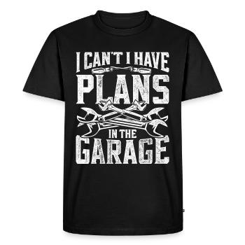 Engineer, Engineering - Men's Premium Organic T-Shirt - black - Front - Nico (187cm)