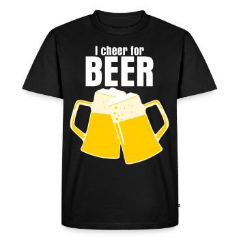 Fête de la bière Buveurs de bière Alcooliser Brasseurs de bière - T-shirt Premium bio Homme - noir - Devant - Nico (187cm)