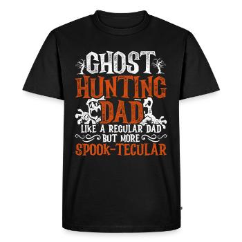 Ghost Hunt Spook-tecular Ghost Hunting Dad - Men's Premium Organic T-Shirt - black - Front - Nico (187cm)