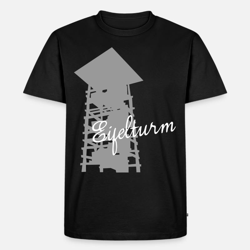 Eifel Eifeler Aussichtsturm Eifler - Männer Premium Bio T-Shirt - Schwarz