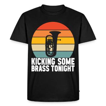 Euphonium baritone tenor horn - Men's Premium Organic T-Shirt - black - Front - Nico (187cm)