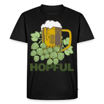 Bière de houblon disant Brasserie Hobby Brewer - T-shirt Premium bio Homme - noir - Devant - Nico (187cm)