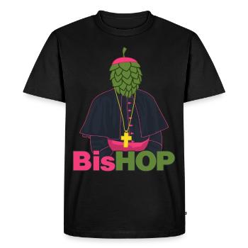Brasserie Hops Bishop Beer - T-shirt Premium bio Homme - noir - Devant - Nico (187cm)