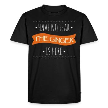 Redhead Red Hair Redhead - Men's Premium Organic T-Shirt - black - Front - Nico (187cm)