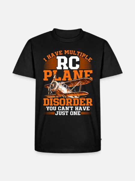 Modellflugzeug Modellflieger - Männer Premium Bio T-Shirt - Schwarz
