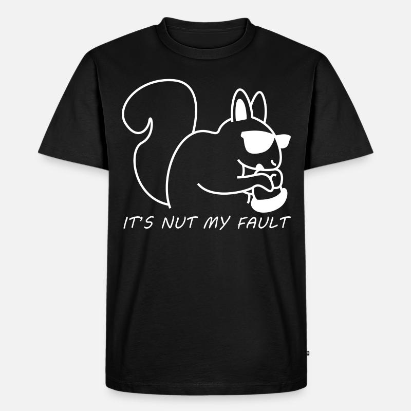 Eichhörnchen mit Sonnenbrille - Männer Premium Bio T-Shirt - Schwarz