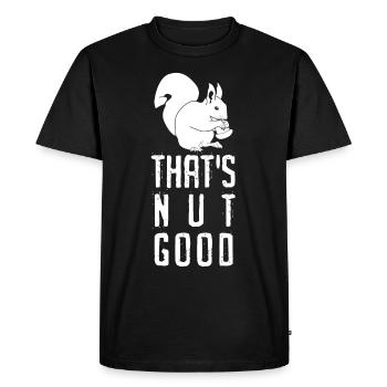 Les écureuils ne sont pas bons - T-shirt Premium bio Homme - noir - Devant - Nico (187cm)