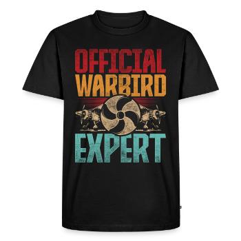 Model Airplane Official Warbird Expert - Men's Premium Organic T-Shirt - black - Front - Nico (187cm)
