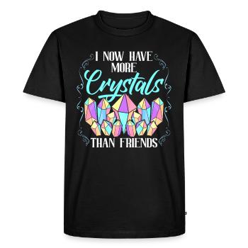 Crystal Healing Crystals - Men's Premium Organic T-Shirt - black - Front - Nico (187cm)