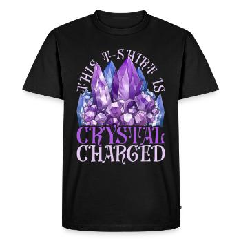 Crystal Healer Healing Crystals - Men's Premium Organic T-Shirt - black - Front - Nico (187cm)