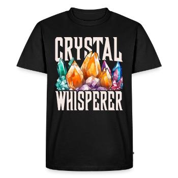 Crystal Healer Crystal Healing Crystals - Men's Premium Organic T-Shirt - black - Front - Nico (187cm)