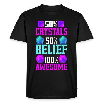 Crystal Healer Crystals - Men's Premium Organic T-Shirt - black - Front - Nico (187cm)