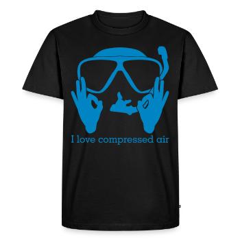 Diving Scuba Diving Diver - Men's Premium Organic T-Shirt - black - Front - Nico (187cm)