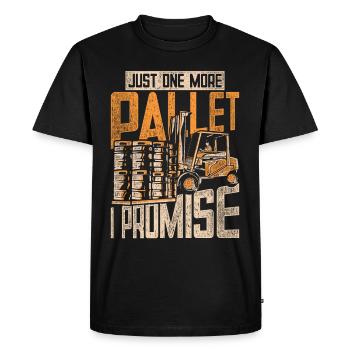 Forklift Driver Forklift Driver One More Pallet - Men's Premium Organic T-Shirt - black - Front - Nico (187cm)