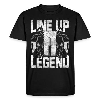 Floor Layer Tile Layer Line Up Legend - Men's Premium Organic T-Shirt - black - Front - Nico (187cm)