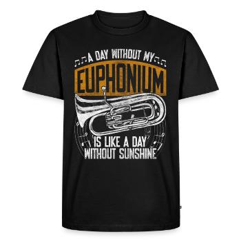 Euphonium Eufonium Euphoniste - T-shirt Premium bio Homme - noir - Devant - Nico (187cm)
