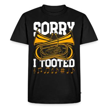 Euphonium Euphoniste Désolé d’avoir tooted - T-shirt Premium bio Homme - noir - Devant - Nico (187cm)