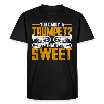 Euphonium Euphonist - Men's Premium Organic T-Shirt - black - Front - Nico (187cm)