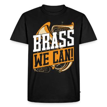 Euphonium Euphonist Brass We Can! - Men's Premium Organic T-Shirt - black - Front - Nico (187cm)