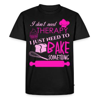 Confiseur, boulangerie, confiserie, boulangerie - T-shirt Premium bio Homme - noir - Devant - Nico (187cm)