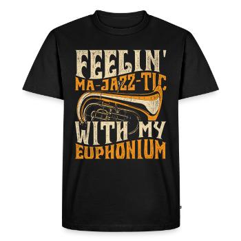 Euphonium Euphonist Feelin Ma-Jazz-Tic - Men's Premium Organic T-Shirt - black - Front - Nico (187cm)
