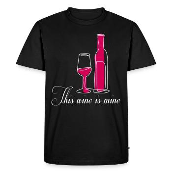 Fête des buveurs de vin - T-shirt Premium bio Homme - noir - Devant - Nico (187cm)