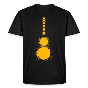 Guitar Music Sun Retro Guitarist - Men's Premium Organic T-Shirt - black - Front - Nico (187cm)