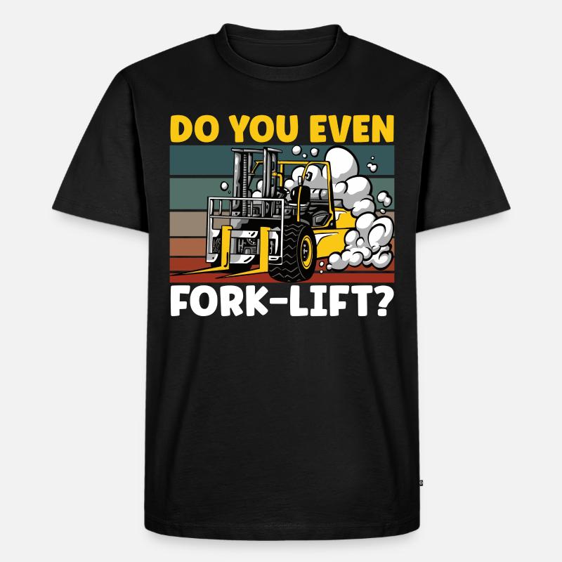 Gabelstaplerfahrer - Männer Premium Bio T-Shirt - Schwarz