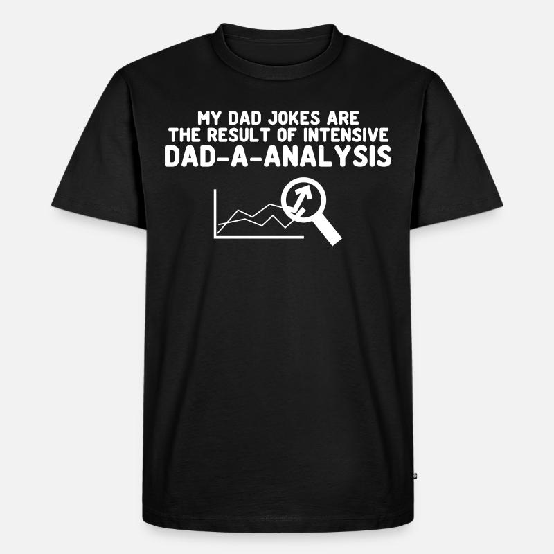 Witz Vater Witze - Männer Premium Bio T-Shirt - Schwarz