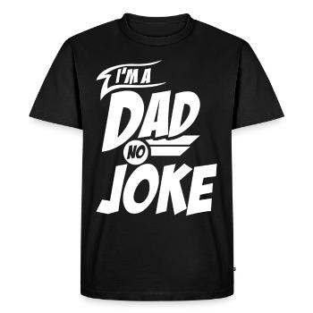Blague drôle Papa Papa Blagues - T-shirt Premium bio Homme - noir - Devant - Nico (187cm)