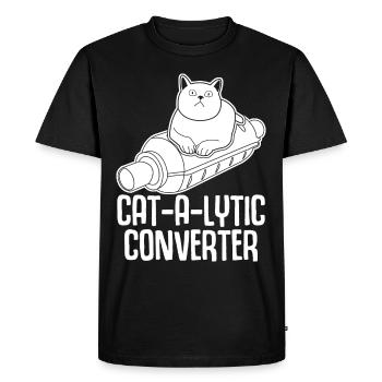 Cat Car Tuning Tuner Cats - Men's Premium Organic T-Shirt - black - Front - Nico (187cm)