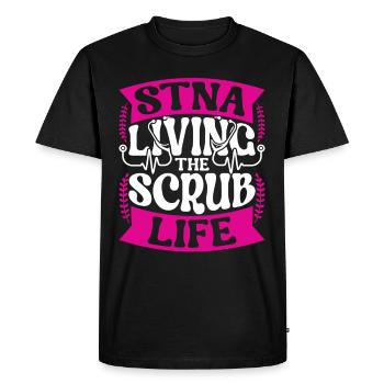 Geriatric Care Assistant Nursing Assistant - Men's Premium Organic T-Shirt - black - Front - Nico (187cm)