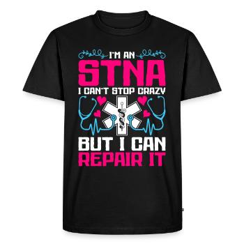 Geriatric Care Assistant Nursing Assistant Nursing Assistant - Men's Premium Organic T-Shirt - black - Front - Nico (187cm)