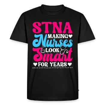 Geriatric Care Assistant Nursing Assistant Nursing Assistant - Men's Premium Organic T-Shirt - black - Front - Nico (187cm)