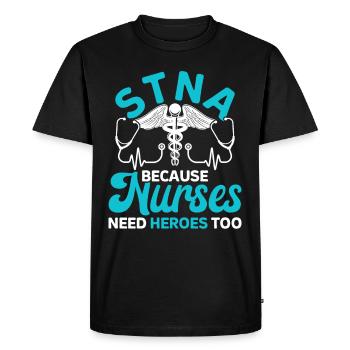 Geriatric Care Assistant Nursing Assistant Nursing Assistant - Men's Premium Organic T-Shirt - black - Front - Nico (187cm)