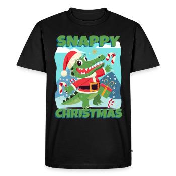Noël vif - T-shirt Premium bio Homme - noir - Devant - Nico (187cm)