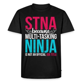 Nursing assistant geriatric care assistant nursing assistant - Men's Premium Organic T-Shirt - black - Front - Nico (187cm)