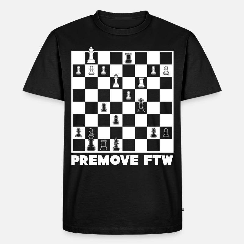 Chess Premove Premoving - Männer Premium Bio T-Shirt - Schwarz
