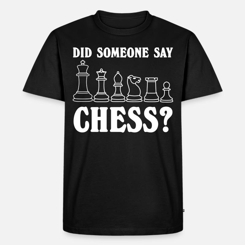 Chess Player - Männer Premium Bio T-Shirt - Schwarz
